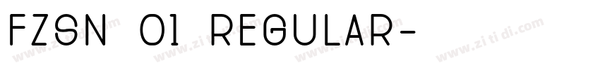 FZSN 01 Regular字体转换